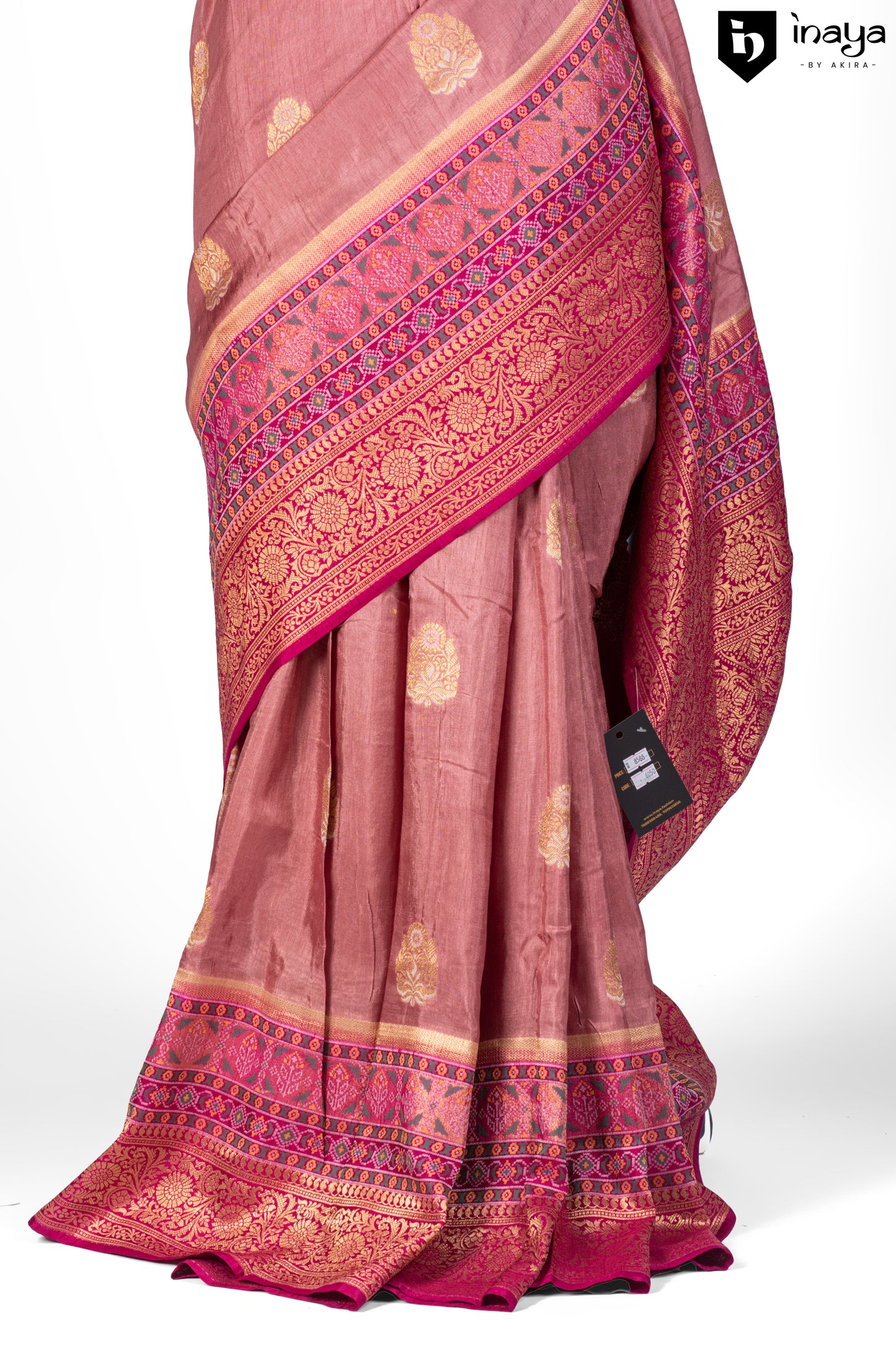 Peach Banarasi Silk Grandeur Saree