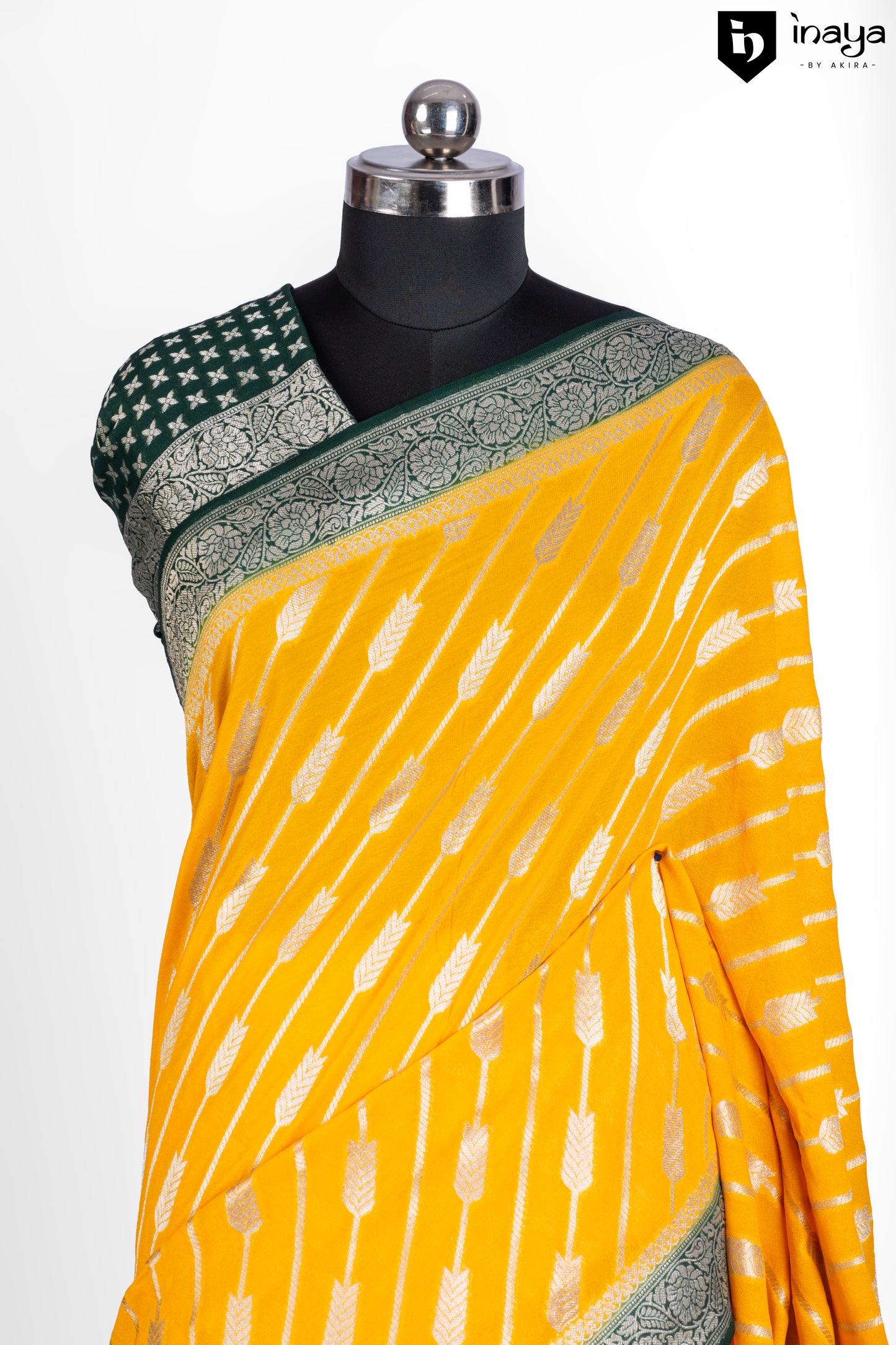 Sunshine Elegance Banarasi Silk Saree in Vibrant Yellow