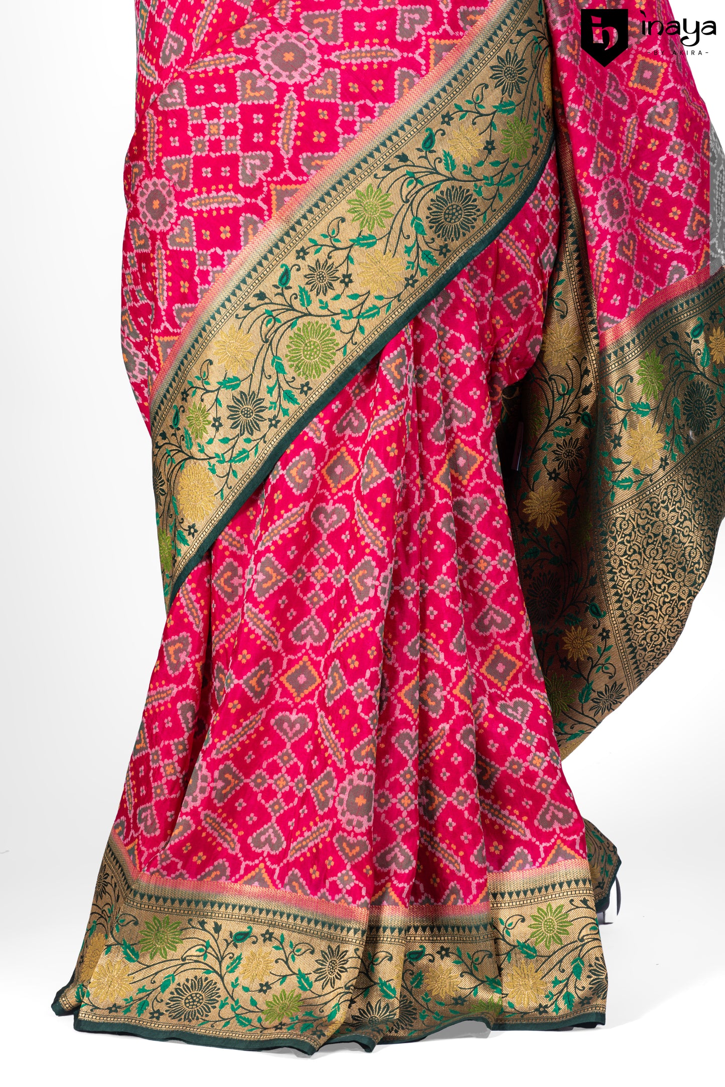 Regal Charm Banarasi Silk Saree in Rani Pink