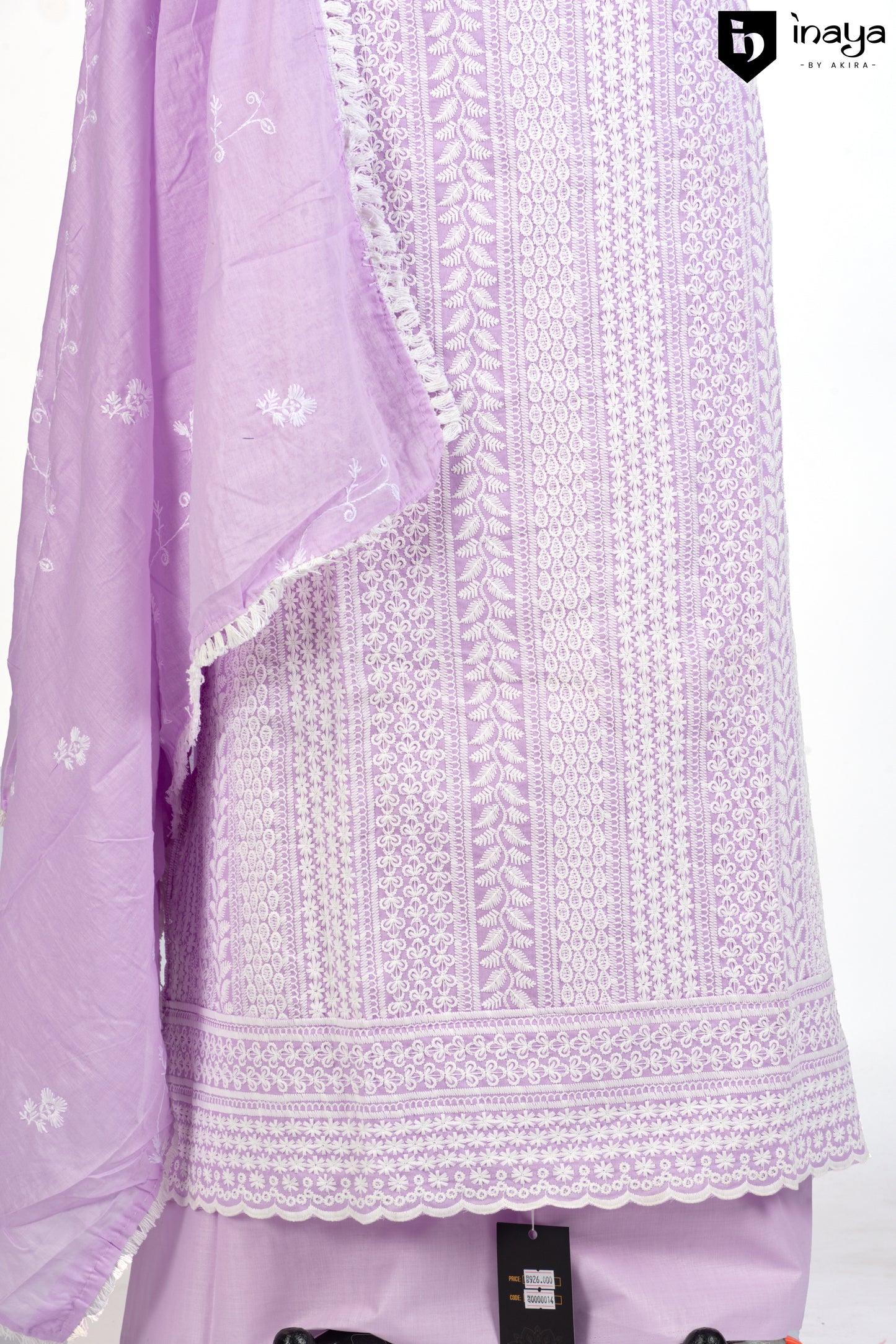 Lavender Haze Chikankari Cotton Suit Set