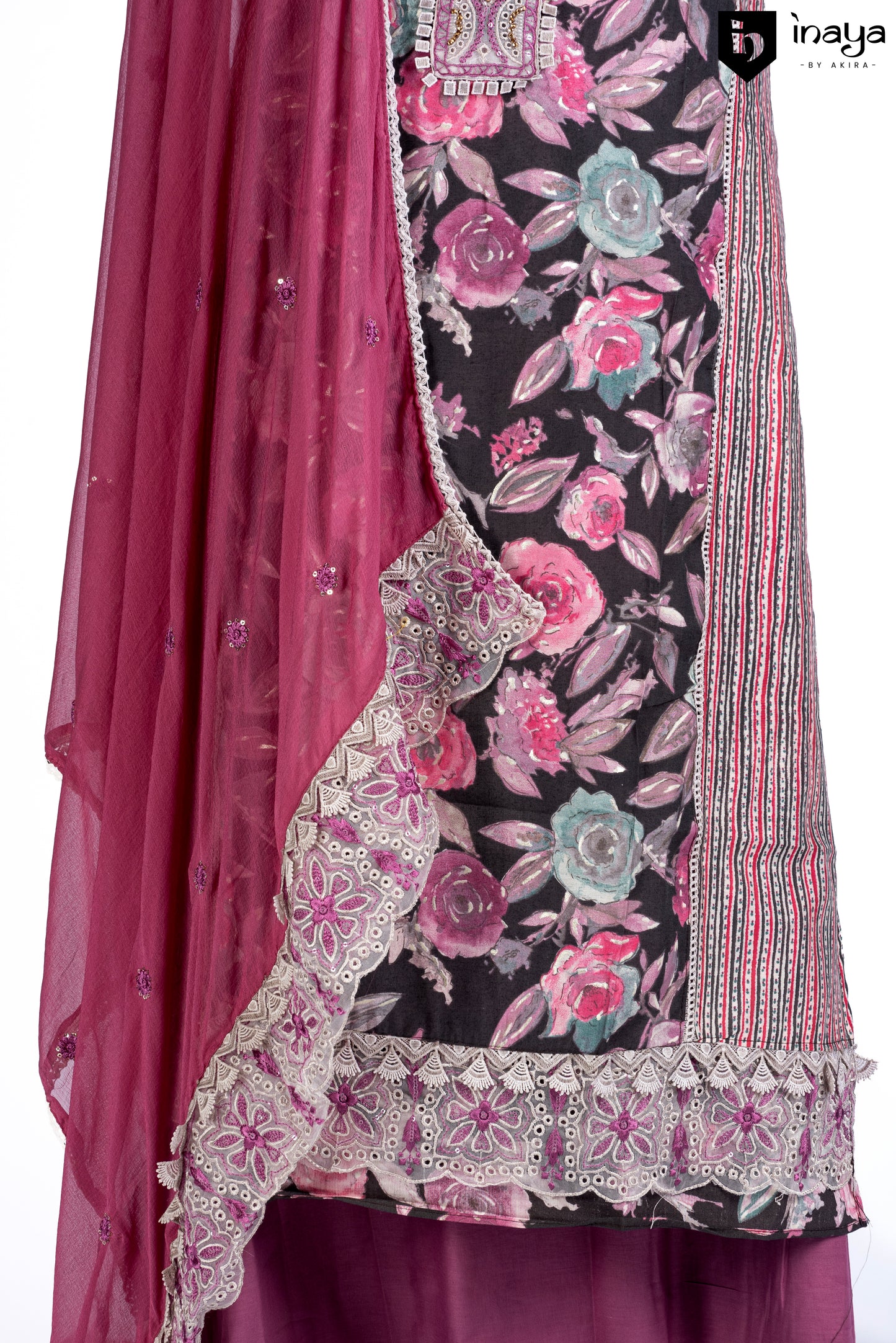 Rayon Cotton Suit with Embellished Dupatta