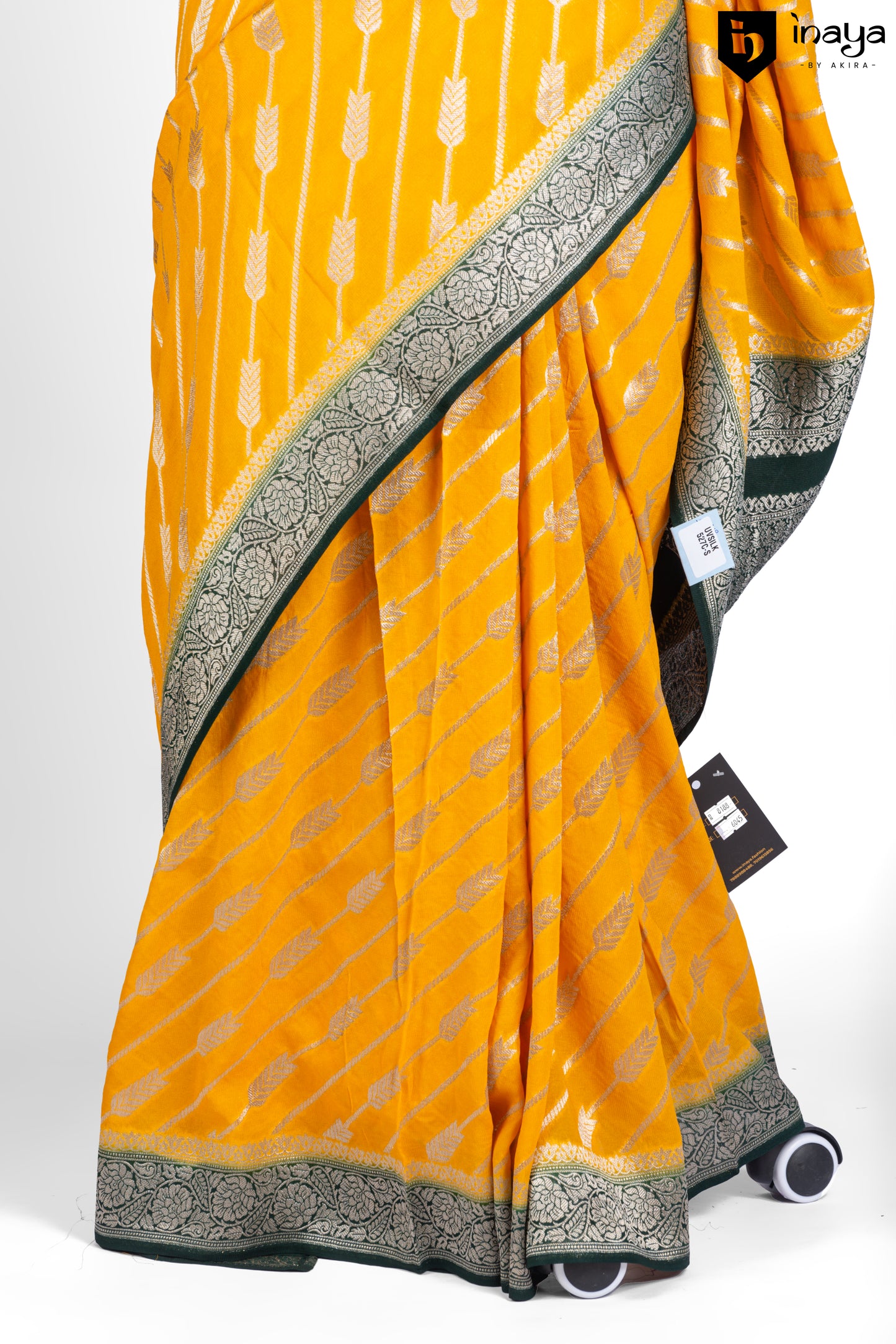 Sunshine Elegance Banarasi Silk Saree in Vibrant Yellow