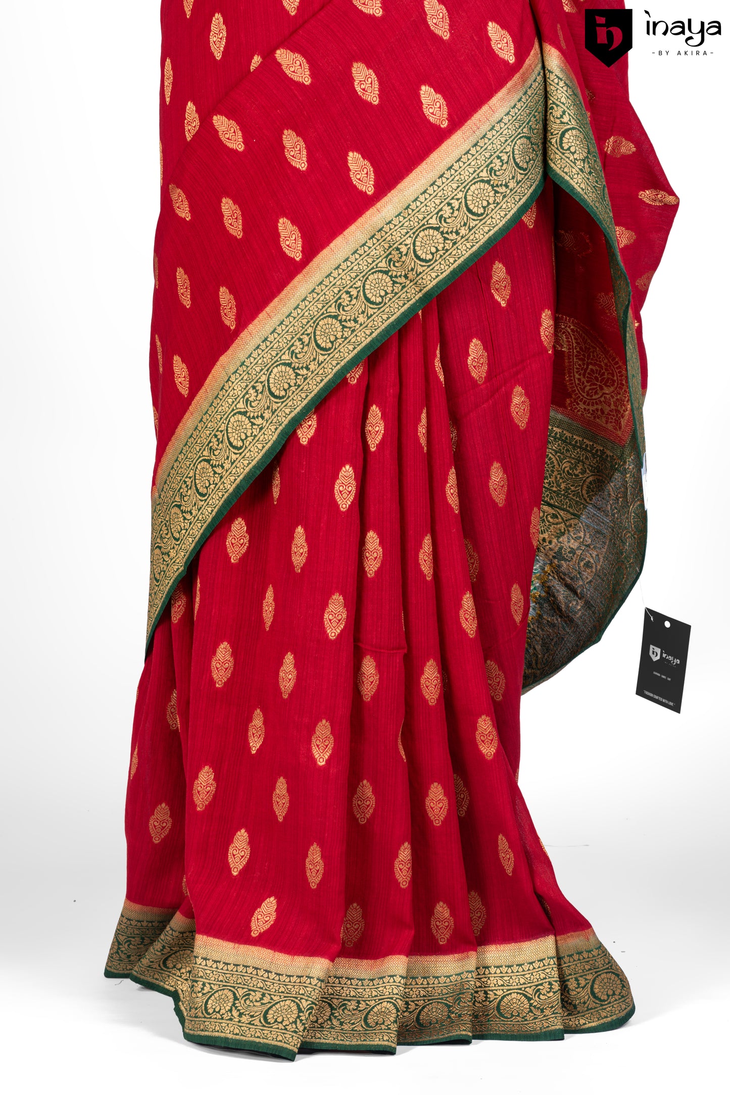 Crimson Charm Banarasi Silk Saree