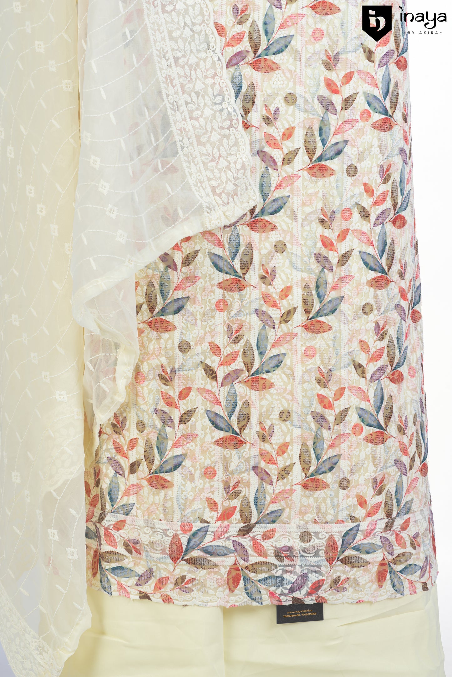 Chikankari Georgette Suit with Embroidered Dupatta