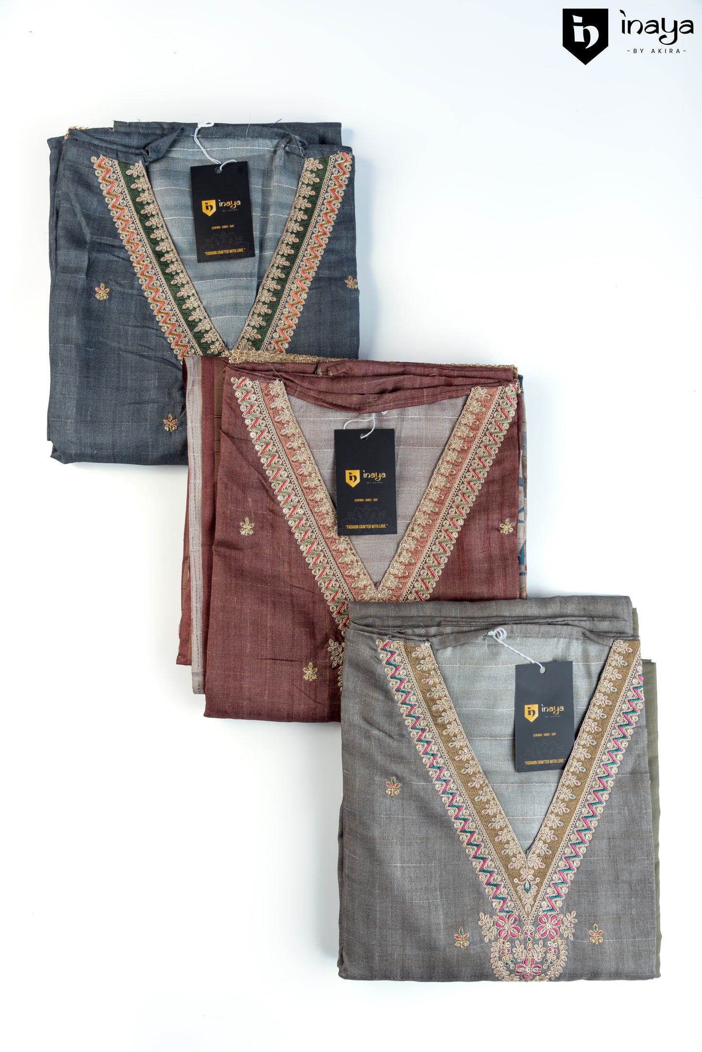 Rustic Elegance Raw Silk Suit Set with Floral Dupatta