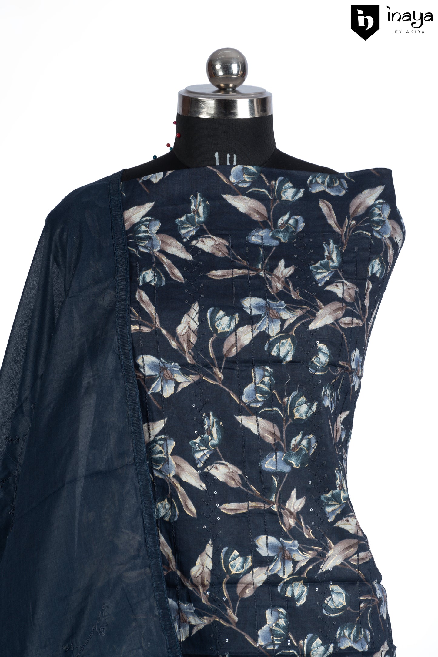 Midnight Botanical Cotton Suit Set