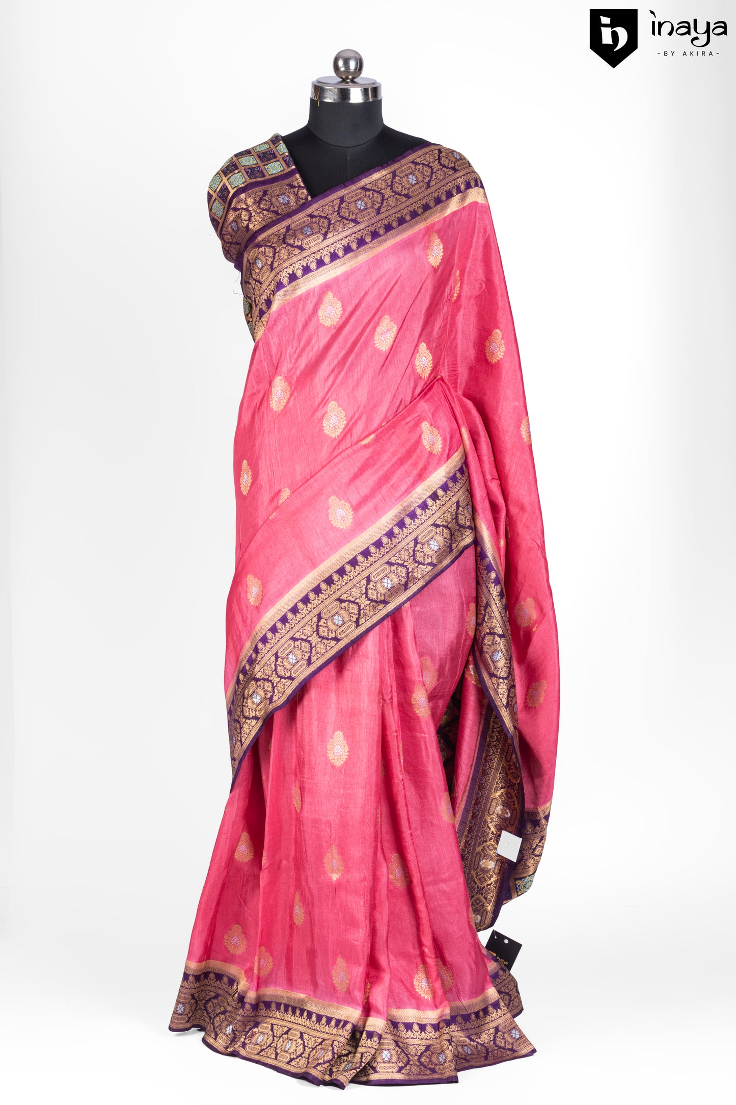 Elegance Unfolded Banarasi Silk Saree in Blush Pink